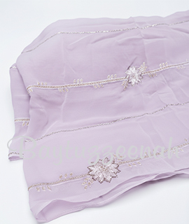 SCARF X - EMBR.AND STONES ACROSS